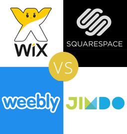 wix vs weebly vs squarespace vs jimdo