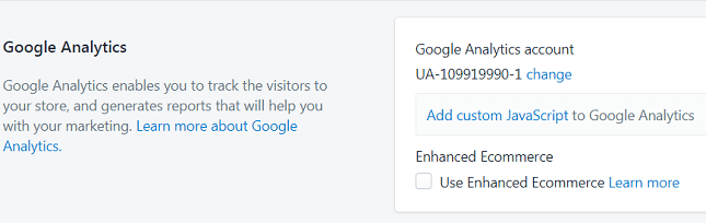 Use Enhanced Ecommerce Shopify