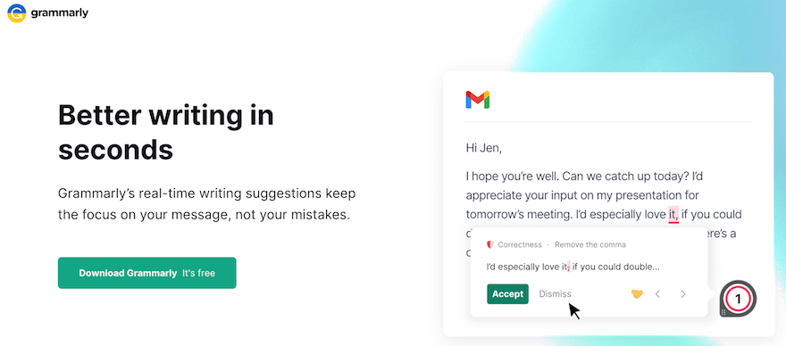 Grammarly screenshot