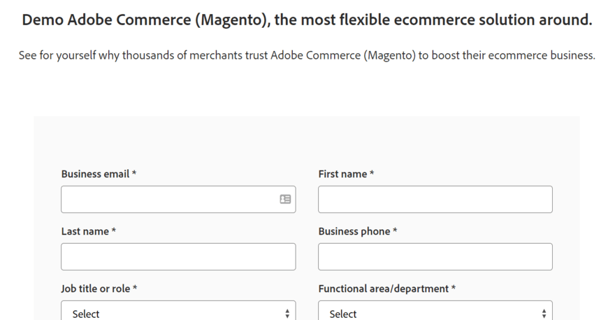 Contact form for Adobe Commerce (Magento)