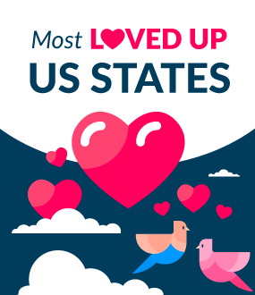 Most Loved-up US States