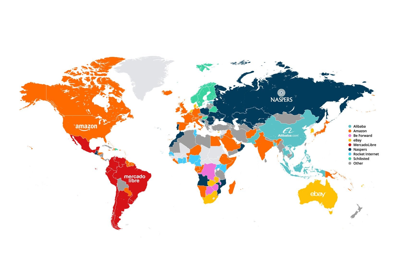 The most visited online marketplaces by country