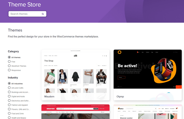 bigcommerce vs woocommerce theme store