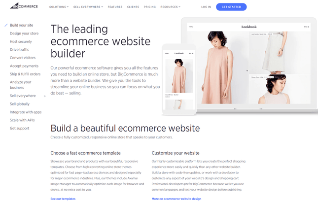 bigcommerce ecommerce features