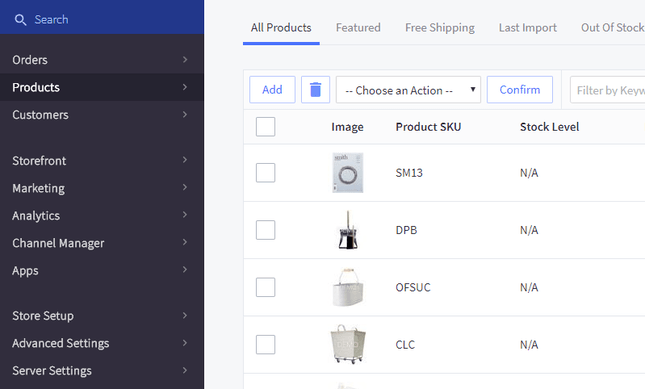 bigcommerce products