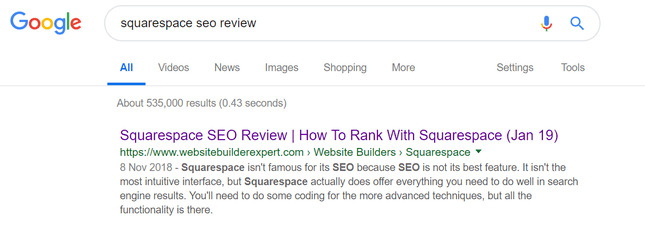 SERPS Meta Title Example