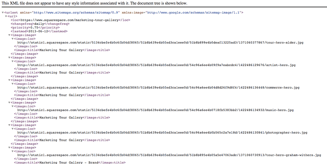 Squarespace Sitemap