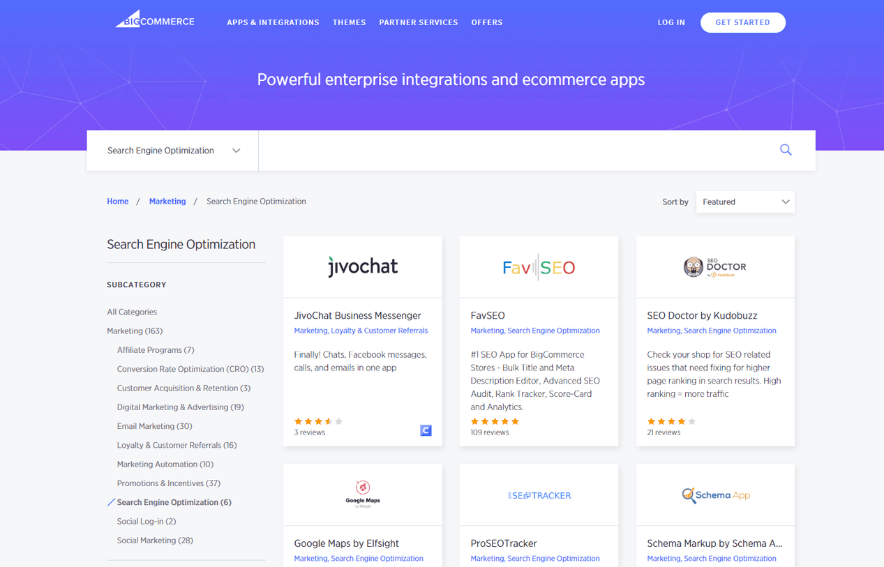 BigCommerce SEO apps