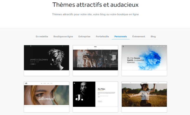 weebly avis sur templates