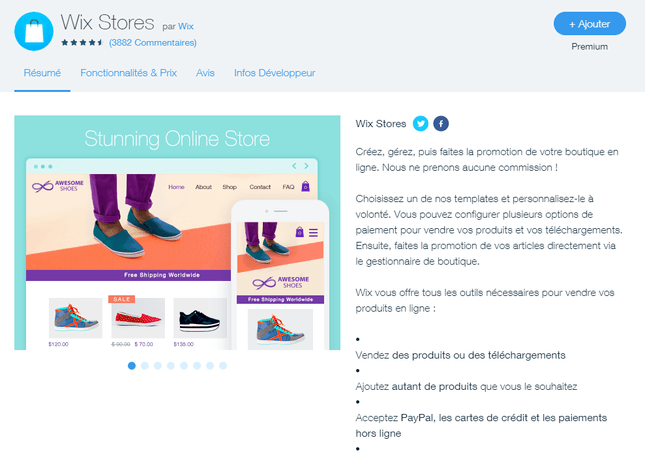 wix avis sur wix stores