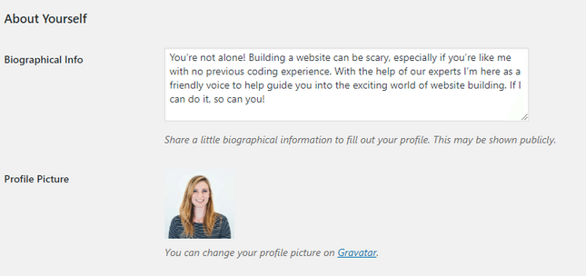 gravatar settings wordpress tips