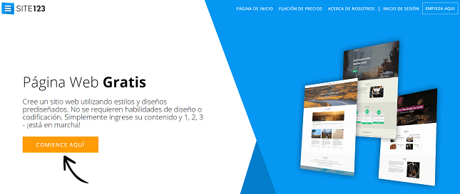 alternativas a wordpress site123