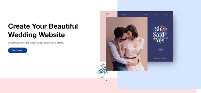 wix weddding website builder