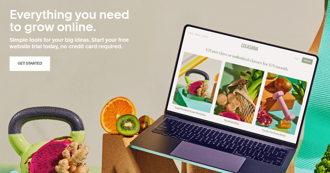 squarespace home page