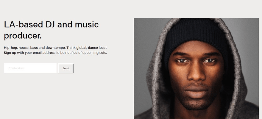 music website template by WBE