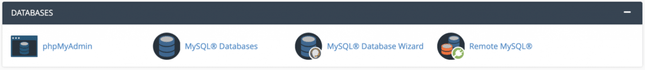 Manage Remote MySQL, PhpMyAdmin, and MySQL Databases from the Database Management section in cPanel.
