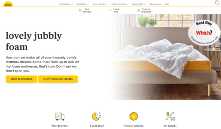 Eve Mattress Homepage