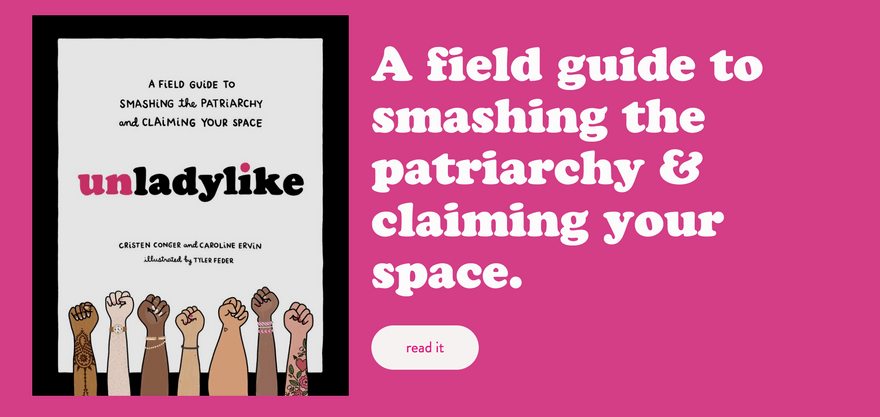 Unladylike podcast CTA screenshot