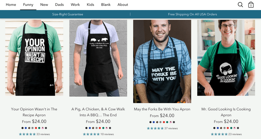 best print on demand housewares aprons