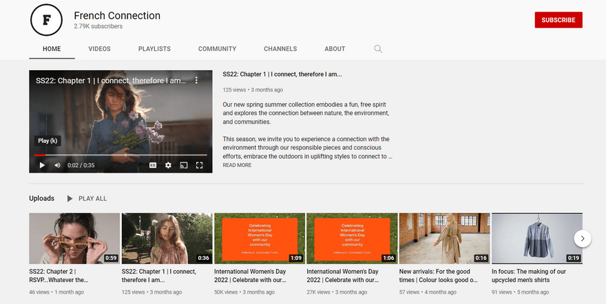French Connection YouTube Channel
