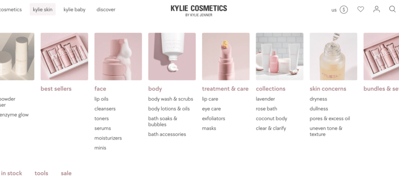 Kylie Cosmetics website