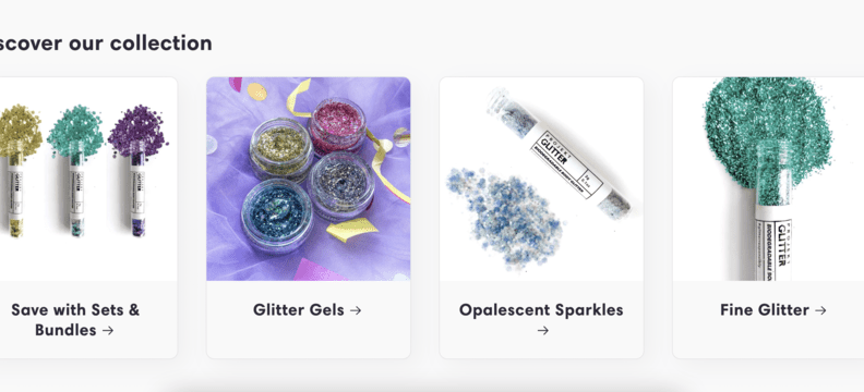 Projekt Glitter website