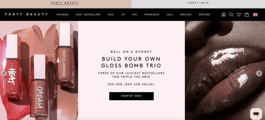 Fenty Beauty website