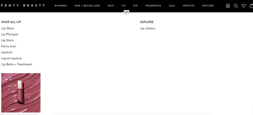 Fenty Beauty website