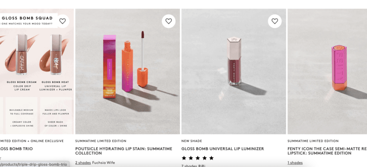 Fenty Beauty website