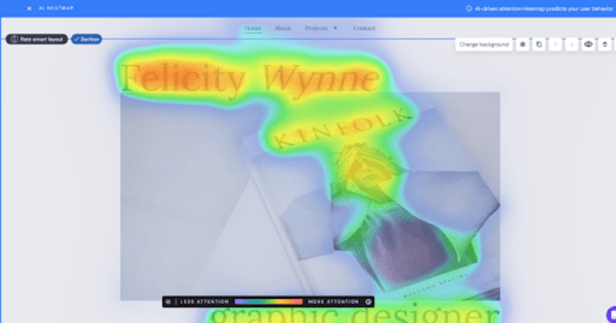 Hostinger’s AI heatmap being used in its editor