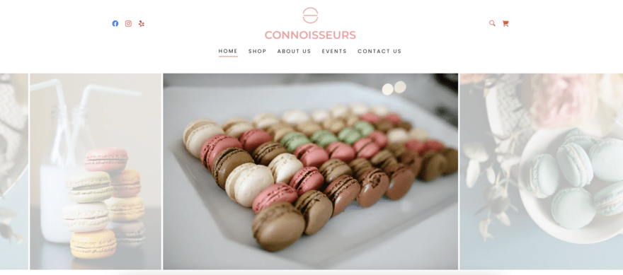 Connoisseurs GoDaddy website template