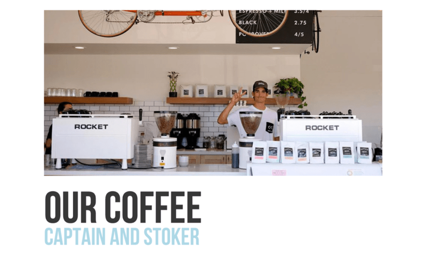 Image of a person working behind the counter at a coffee shop.