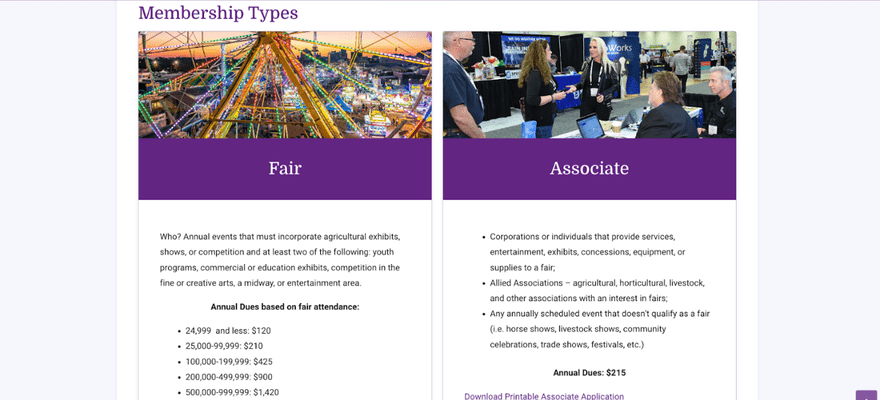 IAFE membership levels