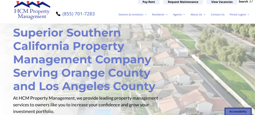 HCM Property Management website