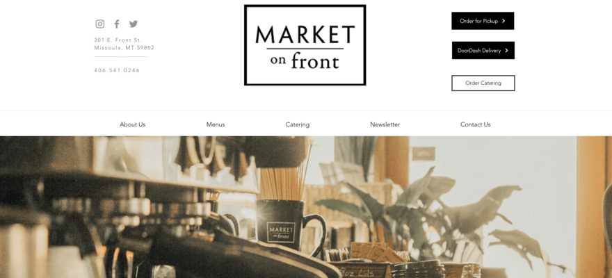 Market On Front website