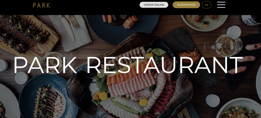 Park Restaurant website