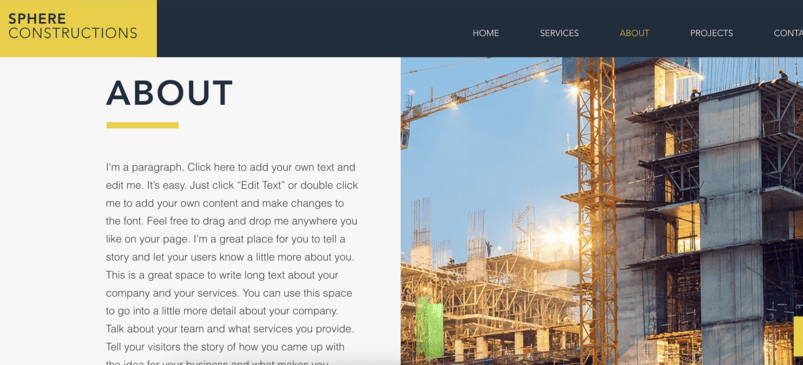 Construction Company template