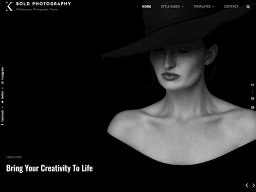 Bold Photography by WordPress