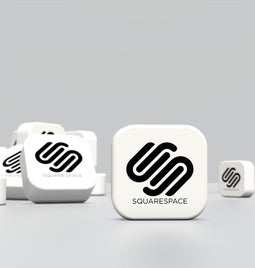 Group of widgets showing the Squarespace logo