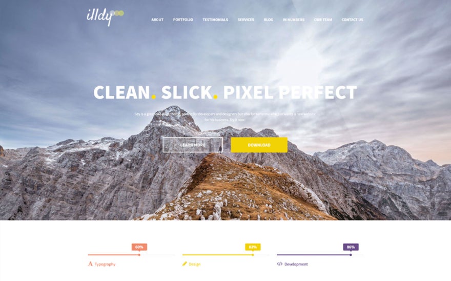 Illdy website template