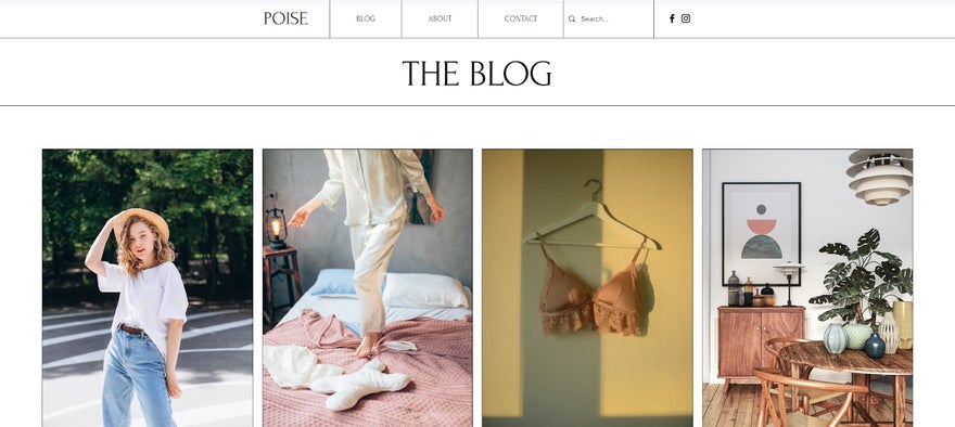 fashion blog website template