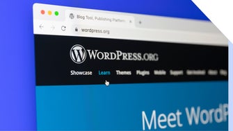 Safari browser showing the WordPress.org homepage